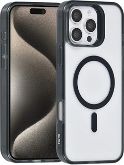 TUNIQ iPhone 16 Pro Back cover case - Magsafe silicone - Black