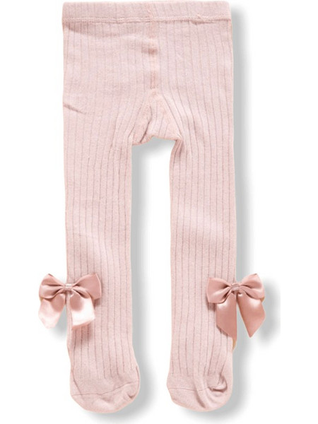 Baby Legging With Bow - Pink