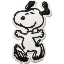 CROCS JIBBITZ CHARMS U PEANUTS SNOOPY - 10007403-UNC BLACK/ WHITE