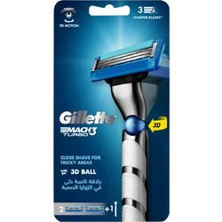 Gillette Mach 3 Turbo Champions League Ξυραφάκι με Ανταλλακτικές Κεφαλές με 3 Λεπίδες & Λιπαντική Ταινία + Ανταλλακτικά Ξυραφάκια 2τμχ