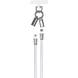 Premium Λουράκι Καρπού & Kαλώδιο Φόρτισης Type-C & Lighting 27W - Λιλά