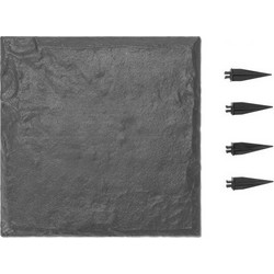 VEVOR Διακοσμητικές Πλάκες Βήματος 4τμχ 15,5 x 15,5 in Γκρι Πλακόστρωσης Κήπου HYDJSHS4PCSZ44JBR001V0