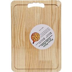 Επιφάνεια Κοπής Ξύλινη Ορθογώνια για Pizza 24x34cm 1434-04