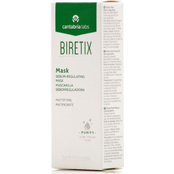 Cantabria Labs Biretix Κρεμώδης Μάσκα Προσώπου για Ακμή με Άργιλο 25ml