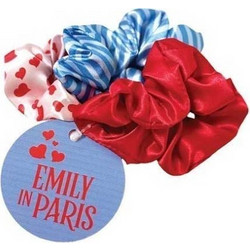 Λαστιχάκια μαλλιών Σετ 3τμχ Gim Emily in Paris