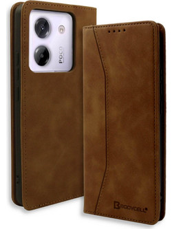 Bodycell Book Case Θήκη Πορτοφόλι Brown (Xiaomi Poco M7 Pro 5G)