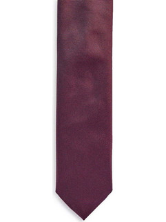 HUGO MEN S SILK-BLEND TIE 6 CM DARK RED