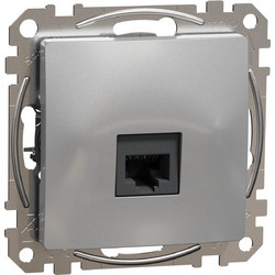 Schneider Sedna Design RJ45 πρίζα CAT6 UTP Αλουμίνιο - SDD113461