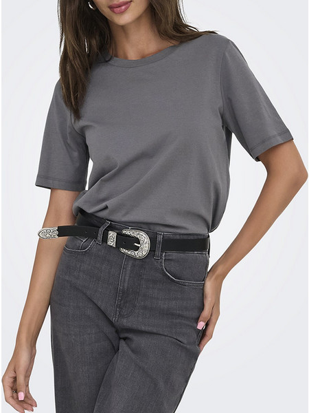 ONLY ONLONLY S/S TEE JRS NOOS. 15270390-Blackened Pearl DarkSlateGrey
