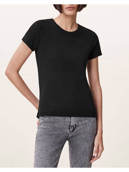 ALL SAINTS STEVIE TEE W194JA-BLACK Black