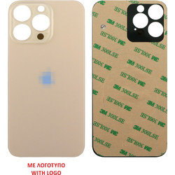 FOR IPHONE 13 PRO BATTERY COVER + 3M STICKER GOLD ORIGINAL SERVICE PACK