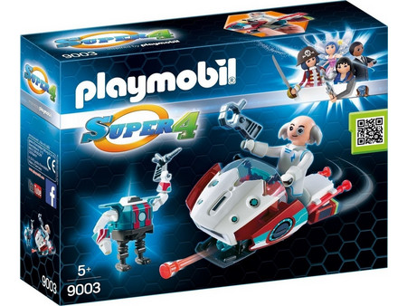 Playmobil Super 4 Ο Δόκτωρ Χ & Το Skyjet Του για 5+ Ετών 9003