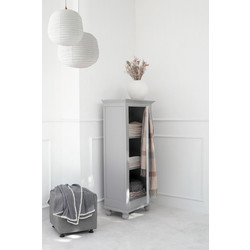Βιτρίνα KINGSTON Μαόνι γκρι 70x41x150cm - Plastona