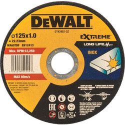 DeWalt DT43902-QZ INOX Cutting Disc, 125mm