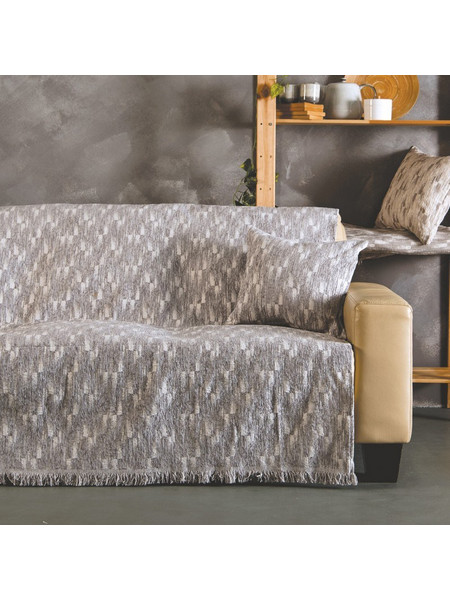 SB Home Ριχτάρι Πολυθρόνας 180x170 Ramina Silver