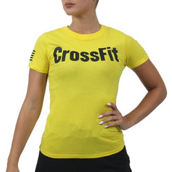 T-SHIRT CROSSFIT Κίτρινο Με Μαύρο 23061 (H&S)
