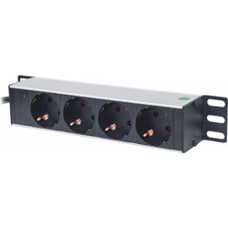 Intellinet Πολύπριζο 10" με 4 Sockets & LED Indicator Μαύρο