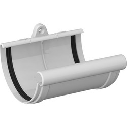 Σύνδεσμος υδρορροής 120mm λευκό