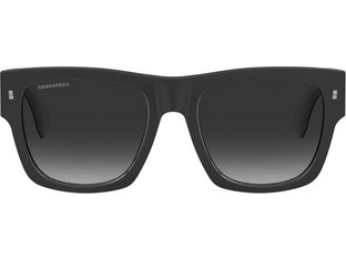 Dsquared2 D2 0004S 80S/9O Ανδρικά Γυαλιά Ηλίου Τετράγωνα Κοκάλινα Μαύρα με Μαύρο Degradee Φακό