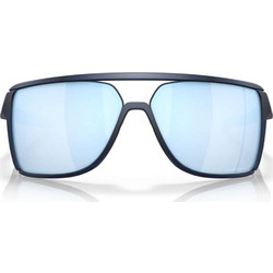 Oakley OO9147 06 Ανδρικά Γυαλιά Ηλίου Πολυγωνικά Κοκάλινα Μαύρα με Μπλε Καθρέπτη Φακό