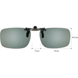 Sunglasses CLIP ON ΓΙΑ ΚΟΚΑΛΙΝΟ ΚΑΙ ΜΕΤΑΛΛΙΚΟ ΣΚΕΛΕΤΟ 12724FLIPUP/G15/54