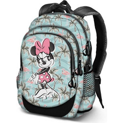 Karactermania Disney Minnie Tropic Σχολική Τσάντα Πλάτης Δημοτικού Μπλε 02246