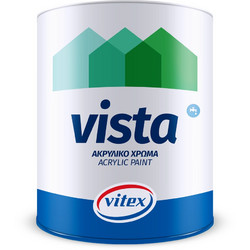 Vitex Vista Ακρυλικό Χρώμα Εξωτερικού Χώρου Λευκό 3lt