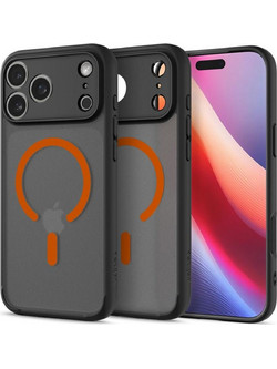 Spigen Ultra Hybrid MagSafe Θήκη Frost Black / Orange (iPhone 17 Pro Max)