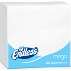 Πακέτο 70 Χαρτοπετσέτες Mega, 33x33, λευκές, ENDLESS (4 ΠΑΚΕΤΟ)