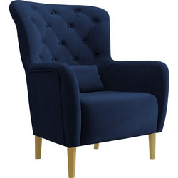 PoliHome Μπερζέρα Μπλε Hemdal 162545899