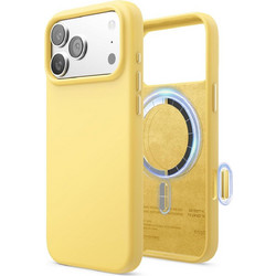 Θήκη iPhone 18 Pro Max / 17 Pro Max Elago Magnetic Silicone Case Premium Σιλικόνης με MagSafe - Yellow (ES17MSSC69PRO-YE)