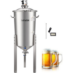 VEVOR Ζυμωτήρας Από Ανοξείδωτο Ατσάλι 30L με Κωνικό Πυθμένα και Ρυθμιζόμενα Πόδια για Οικιακή Ζυθοποίηση και Οινοποίηση FSSPJNJXT2FTG68GV001V0