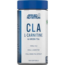 Applied Nutrition CLA L-Carnitine & Green Tea Συμπλήρωμα Διατροφής με Πράσινο Τσάι & Καρνιτίνη 1400mg 100 Μαλακές Κάψουλες