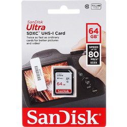 Sandisk Ultra SDXC 64GB Class 10 UHS-I 80MB/s