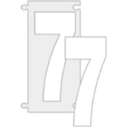 ΠΙΝΑΚΙΔΑ ΣΗΜΑΝΣΗΣ ΑΡΙΘΜΟΙ ΟΔΩΝ PLEXIGLAS 7cm No7 74872