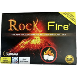 Προσάναμματα Τζακιού Κύβοι 48 Τμχ | Rock Fire