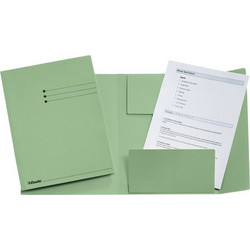Φάκελος Esselte με 3 Αυτιά και Γραμμές Folio Green 50τμχ