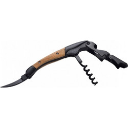 Laguiole Somellier Corkscrew black with baboo 40269032