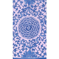 Χαρτοπετσέτες Guest Indigo Garden Blue Pink 10.8x19.8cm Caspari (15 Tεμάχια)
