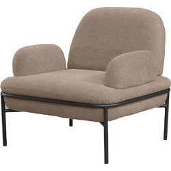 Papatya Πολυθρόνα Cappuccino Aster Teddy 85x53x80cm 531ALN1103
