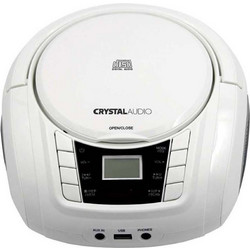 Crystal Audio BMBU2 Φορητό Ράδιο CD Player με MP3 Λευκό