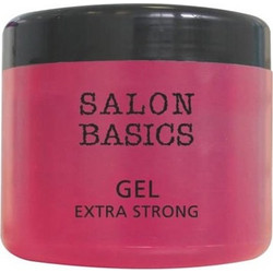 Salon Basics Extra Strong Styling Gel Μαλλιών Ανδρικό για Όγκο Πολύ Δυνατό Κράτημα 500ml
