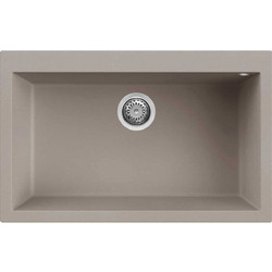 Elleci Quadra 130 Υποκαθήμενος Νεροχύτης Γρανίτη Tortora 79x50cm