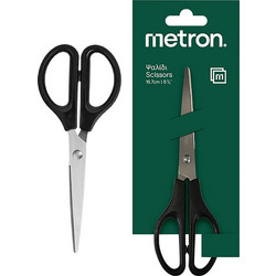 METRON ΨΑΛΙΔΙ ΓΡΑΦΕΙΟΥ BLISTER 6 3/5 16.7cm ΜΑΥΡΟ (Το προιόν πωλείται σε μεμονωμένα τεμάχια του ενός)