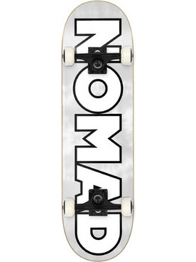 Nomad Skateboards Chrome Dye Silver 8 Complete Skateboard