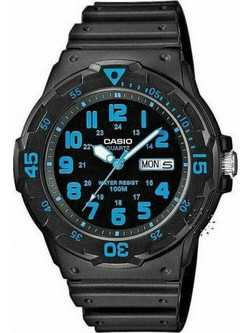 Casio Ανδρικό Ρολόι με Μαύρο Καουτσούκ Λουράκι MRW-200H-2BVEF