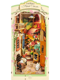 Robotime Rolife Floral Corner 3D Book Nook DIY 164 Κομμάτια 24cm TGB09