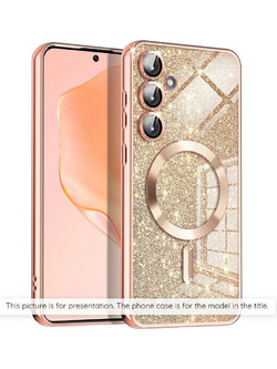 Techsuit - Luxury Glitter Magsafe - Iphone 17 Air - Rose Gold