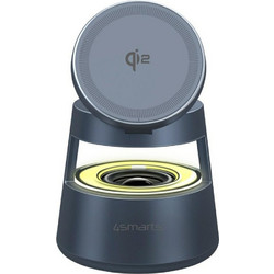 4Smarts Aura Sound Ασύρματος Φορτιστής Qi2 Pad με Θύρα USB-C 30W