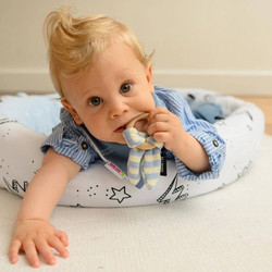 Minene Wooden Teething Ring Grey 1τμχ